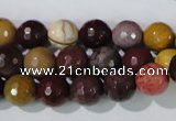 CMK213 15.5 inches 10mm faceted round mookaite gemstone beads