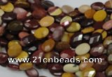 CMK22 15.5 inches 8*12mm faceted oval mookaite beads wholesale