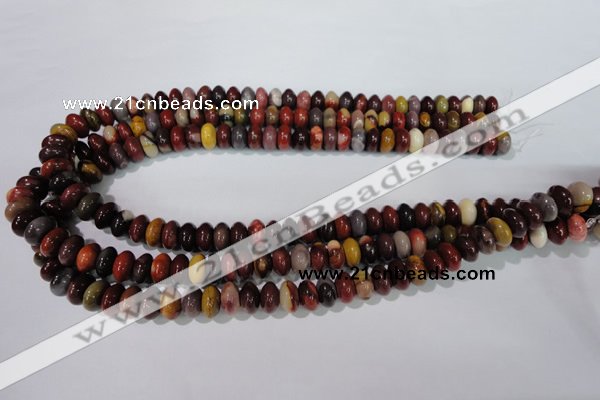 CMK221 15.5 inches 6*10mm rondelle mookaite gemstone beads