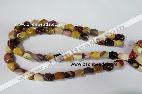 CMK232 15.5 inches 10*15mm faceted nuggets mookaite gemstone beads