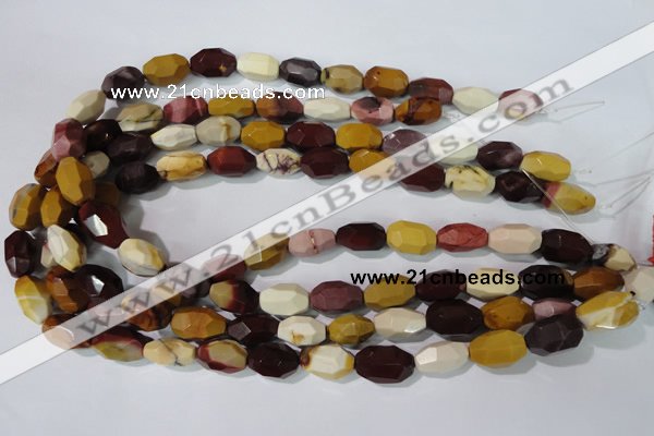 CMK233 15.5 inches 10*18mm faceted nuggets mookaite gemstone beads