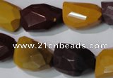 CMK234 15.5 inches 15*20mm faceted nuggets mookaite gemstone beads