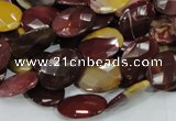 CMK25 15.5 inches 15*20mm faceted oval mookaite beads wholesale