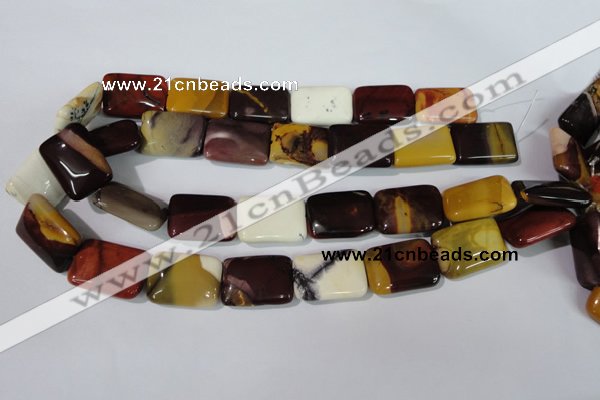 CMK267 15.5 inches 18*25mm rectangle mookaite gemstone beads