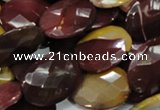 CMK27 15.5 inches 22*30mm faceted oval mookaite beads wholesale