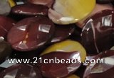 CMK28 15.5 inches 30*40mm faceted oval mookaite beads wholesale