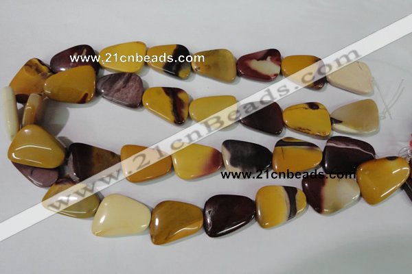 CMK282 15.5 inches 18*25mm trapezoid mookaite gemstone beads