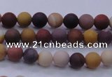 CMK291 15.5 inches 6mm round matte mookaite beads wholesale