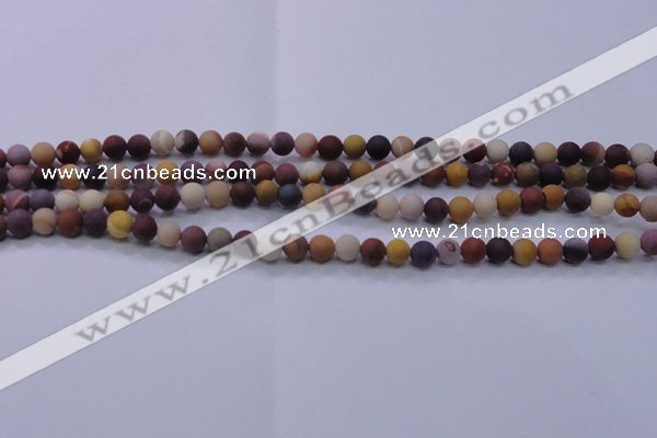 CMK291 15.5 inches 6mm round matte mookaite beads wholesale