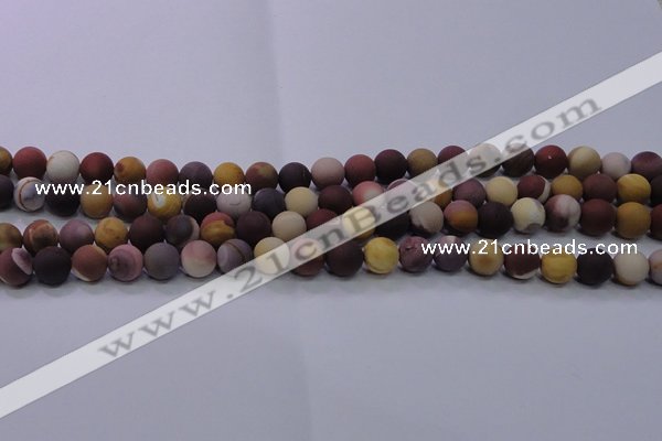 CMK292 15.5 inches 8mm round matte mookaite beads wholesale