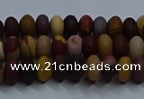 CMK301 15.5 inches 5*8mm rondelle matte mookaite beads wholesale