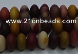 CMK302 15.5 inches 6*10mm rondelle matte mookaite beads wholesale