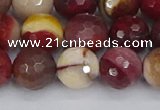 CMK320 15.5 inches 12mm faceted round mookaite gemstone beads