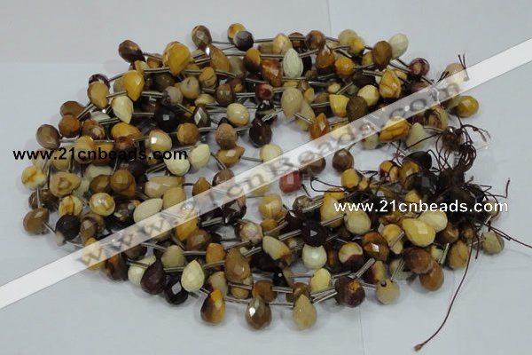 CMK34 15.5 inches 10*15mm faceted teardrop mookaite beads wholesale