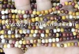 CMK345 15.5 inches 4mm round mookaite jasper beads wholesale