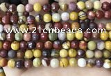 CMK352 15 inches 6mm faceted round mookaite beads wholesale