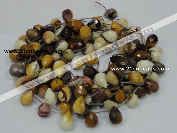 CMK36 15.5 inches 18*25mm faceted teardrop mookaite beads wholesale