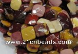 CMK40 15.5 inches 10*10mm faceted square mookaite beads wholesale