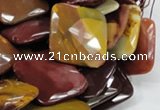 CMK43 15.5 inches 30*30mm faceted square mookaite beads wholesale