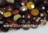 CMK51 15.5 inches 10mm faceted coin mookaite beads wholesale