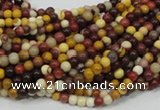 CMK56 15.5 inches 4mm round mookaite gemstone beads wholesale