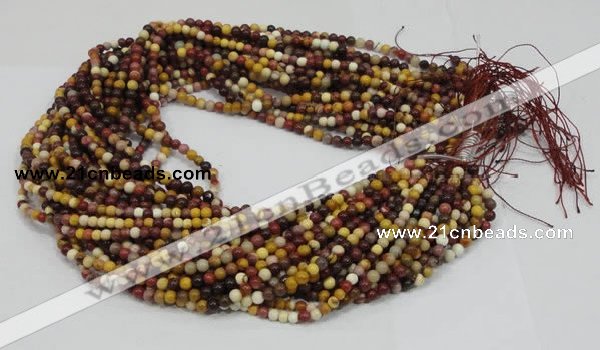 CMK57 15.5 inches 6mm round mookaite gemstone beads wholesale