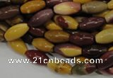 CMK65 15.5 inches 8*16mm rice mookaite gemstone beads wholesale