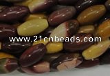 CMK66 15.5 inches 10*20mm rice mookaite gemstone beads wholesale