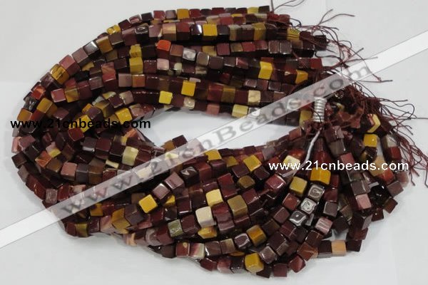 CMK69 15.5 inches 6*6mm cube mookaite gemstone beads wholesale