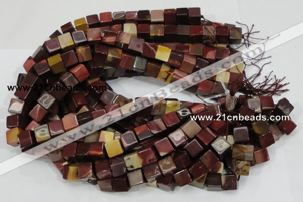 CMK71 15.5 inches 10*10mm cube mookaite gemstone beads wholesale