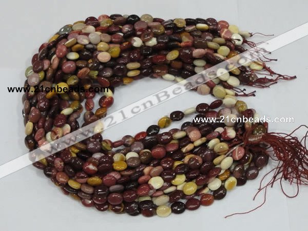 CMK73 15.5 inches 8*10mm oval mookaite gemstone beads wholesale