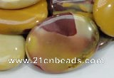 CMK76 15.5 inches 30*40mm oval mookaite gemstone beads wholesale