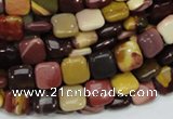 CMK77 15.5 inches 10*10mm square mookaite gemstone beads wholesale