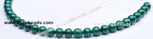 CMN05 8mm round A grade natural malachite beads wholesale