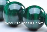 CMN06 10mm round A grade natural malachite  beads wholesale