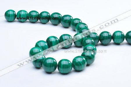 CMN08 14mm A grade round natural malachite beads wholesale