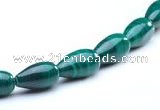 CMN10 A grade 5*10mm teardrop natural malachite beads Wholesale