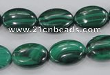 CMN104 15.5 inches 13*18mm oval natural malachite beads wholesale