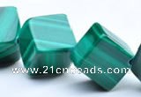 CMN14 A grade cubic 8*8mm natural malachite beads Wholesale