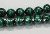 CMN153 AA grade 12mm round natural malachite beads Wholesale