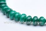 CMN16 A grade 4*6mm roundel natural malachite beads Wholesale