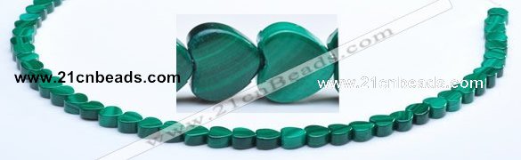 CMN18 A grade 3*6mm heart natural malachite beads Wholesale