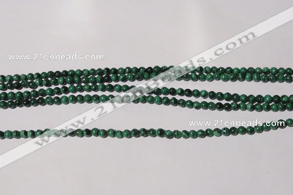 CMN202 15.5 inches 4mm round natural malachite beads wholesale