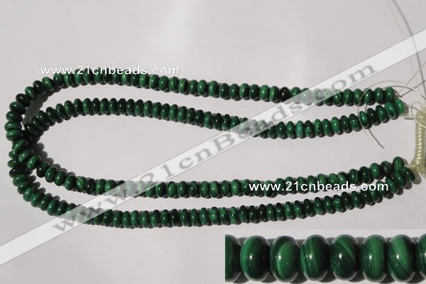 CMN205 15.5 inches 5*8mm rondelle natural malachite beads wholesale