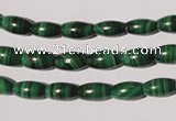 CMN210 15.5 inches 5*9mm rice natural malachite beads wholesale