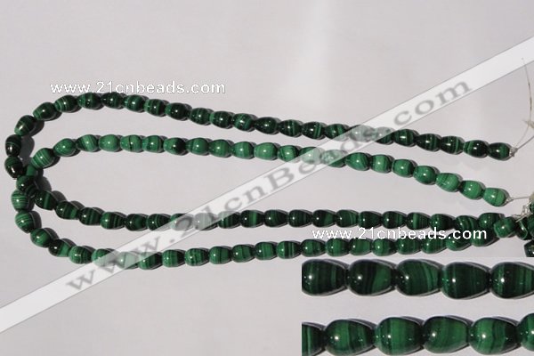 CMN218 15.5 inches 7*9mm teardrop natural malachite beads wholesale