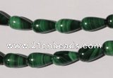 CMN219 15.5 inches 7*12mm teardrop natural malachite beads wholesale