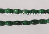 CMN223 15.5 inches 5*9mm faceted rice natural malachite beads