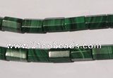 CMN242 15.5 inches 6*10mm faceted tube natural malachite beads