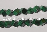 CMN246 15.5 inches 6*6mm cube natural malachite beads wholesale